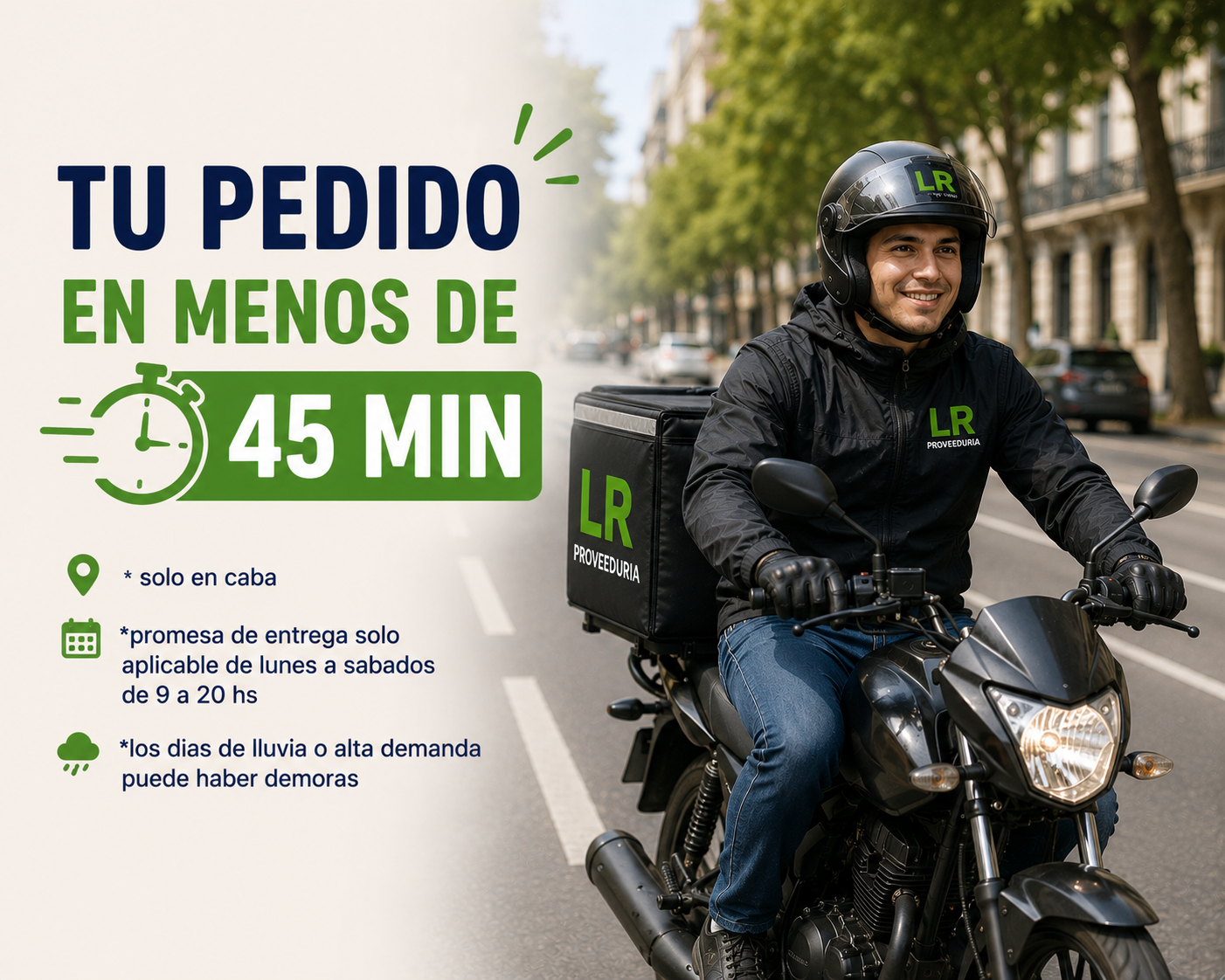 Entrega en 45 minutos
