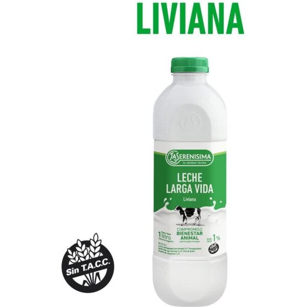 Leche La Serenísima Descremada Liviana 1% Botella 1 L