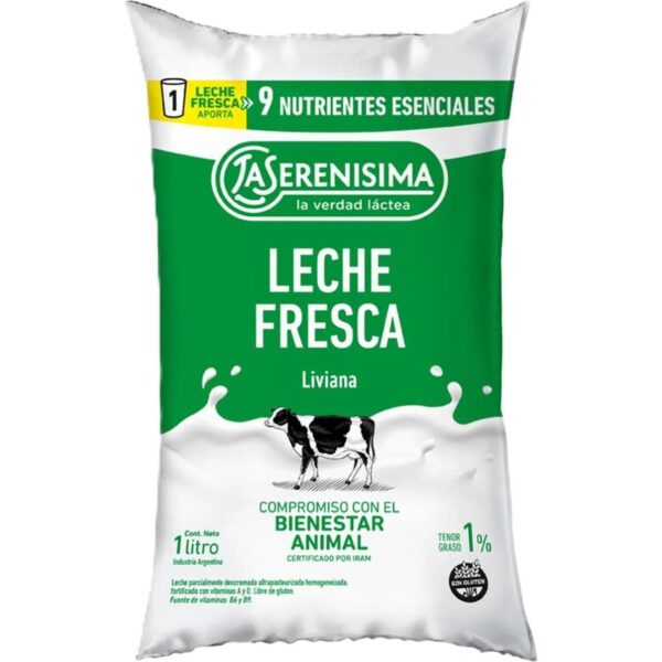 Leche La Serenísima Liviana Fresca 1% 1 L