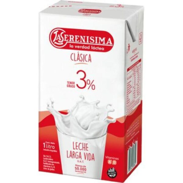 Leche La Serenísima Entera Clásica Larga Vida 1 L