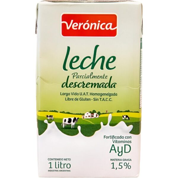 Leche Verónica Parcialmente Descremada 1 L