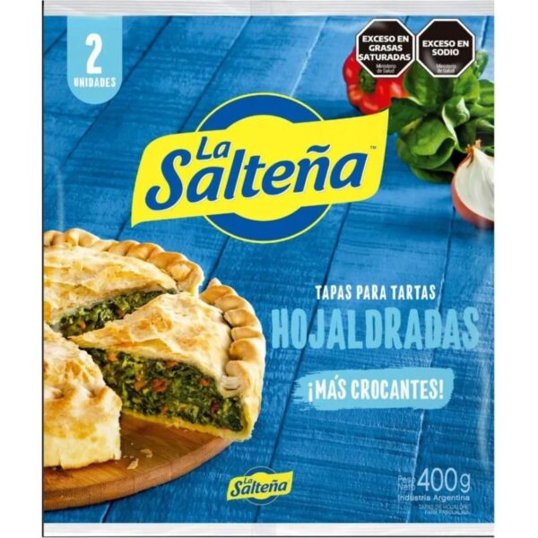Tapas Para Pascualinas La Salteña Hojaldre (400 g), 2 Un